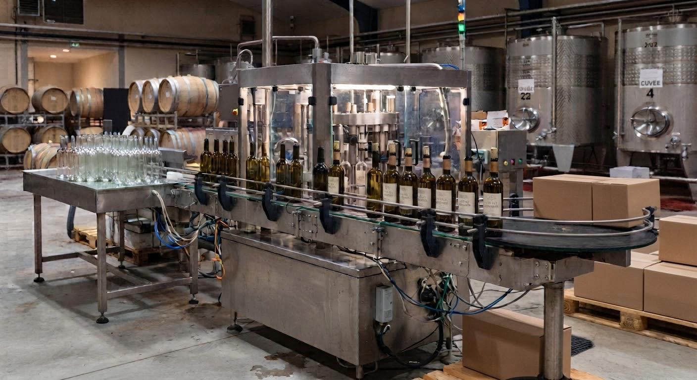 Mise en bouteille au Château de Garonneau